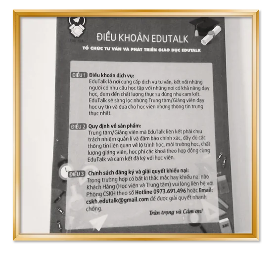 Điều khoản Edutalk